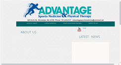 Desktop Screenshot of advantagesportsmedicine.net