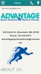 Mobile Screenshot of advantagesportsmedicine.net